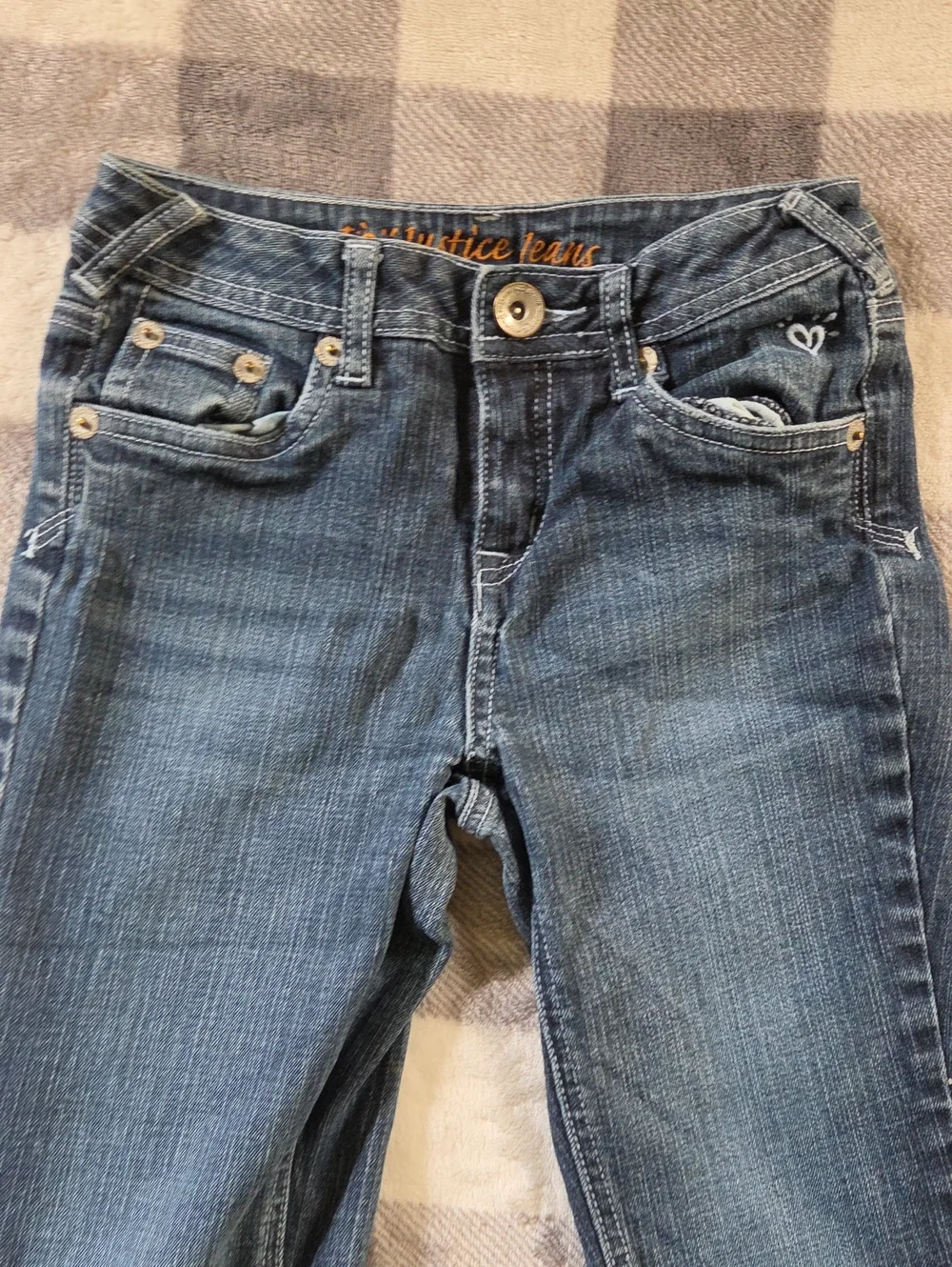 Justice Girls Bootcut Stretch Denim Jeans 👖✨